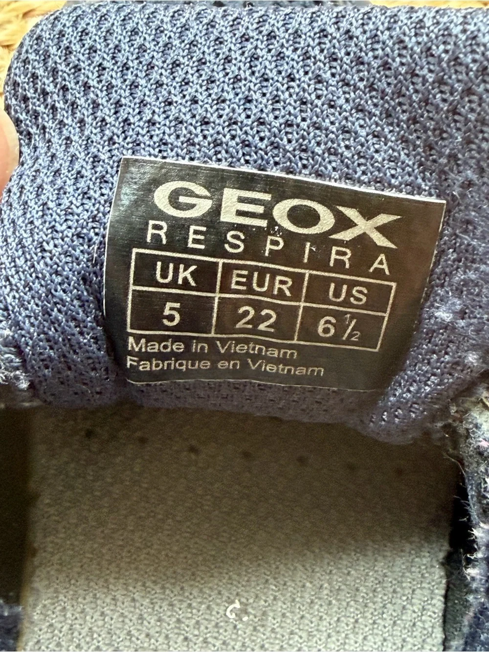 Geox Sprintye Sneakers | Toddler US 6.5 | Navy Blue